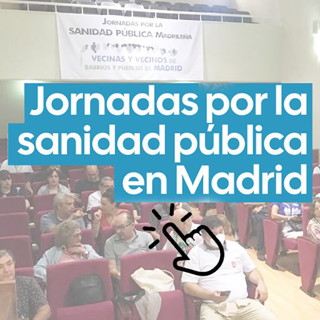 Acceso a la página de las Jornadas por la Sanidad pública en Madrid