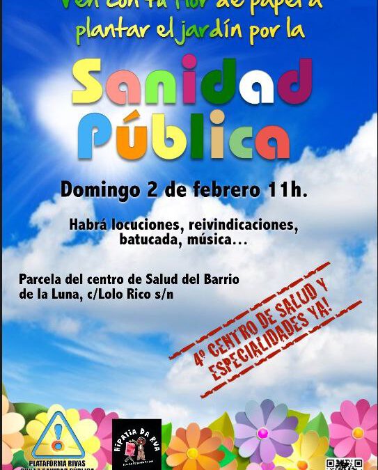 Plantar una flor por la SanidadPublica