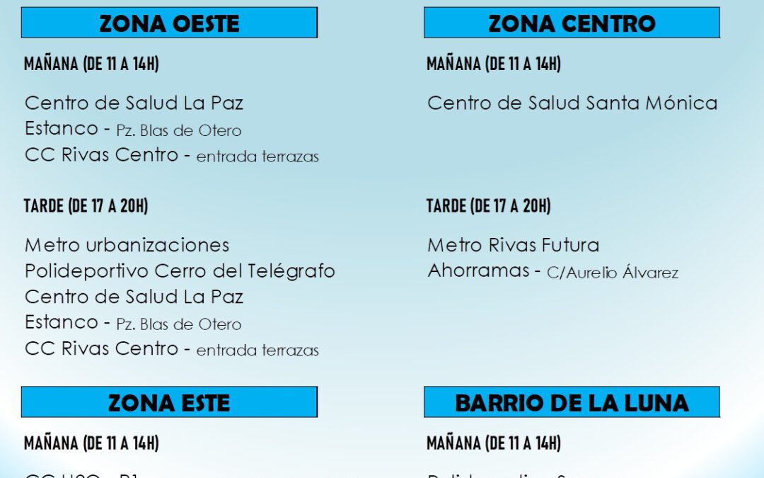 Recogida de firmas en Rivas.