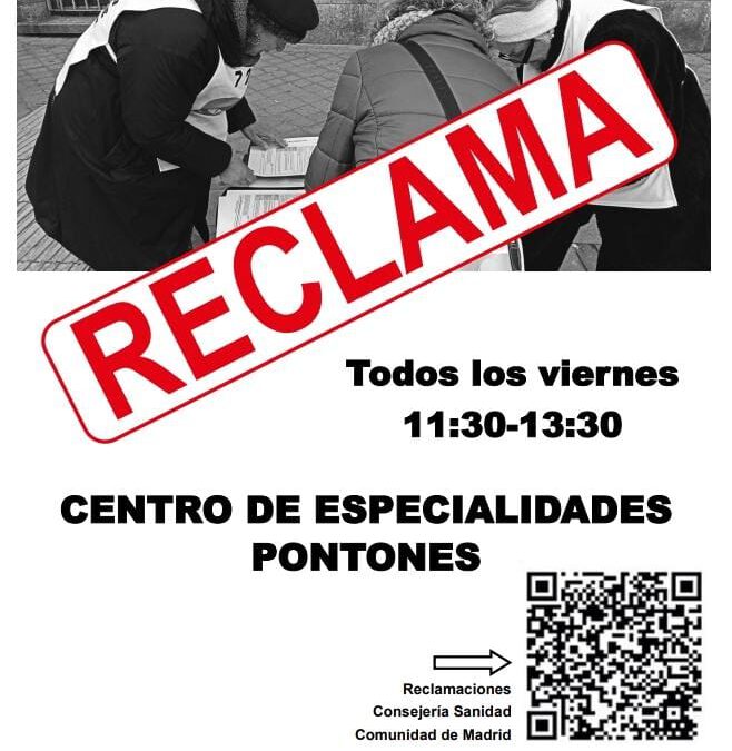 Arganzuela se pone en marcha con sus mesas de reclamaciones.