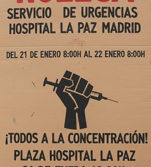 El Hospital de La Paz en pie de guerra.
