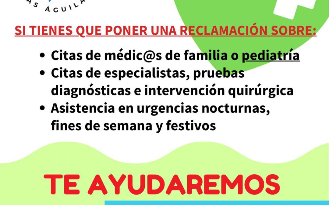 Vente al Mercado de Las Águilas a poner tu reclamación.