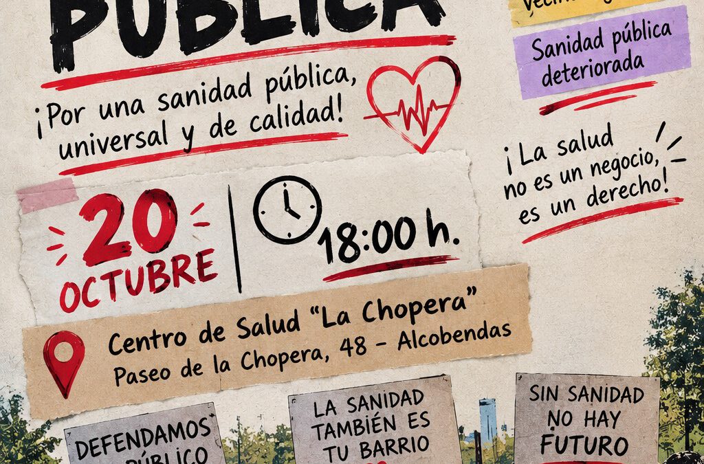 Alcobendas se concentra por su Sanidad Pública.