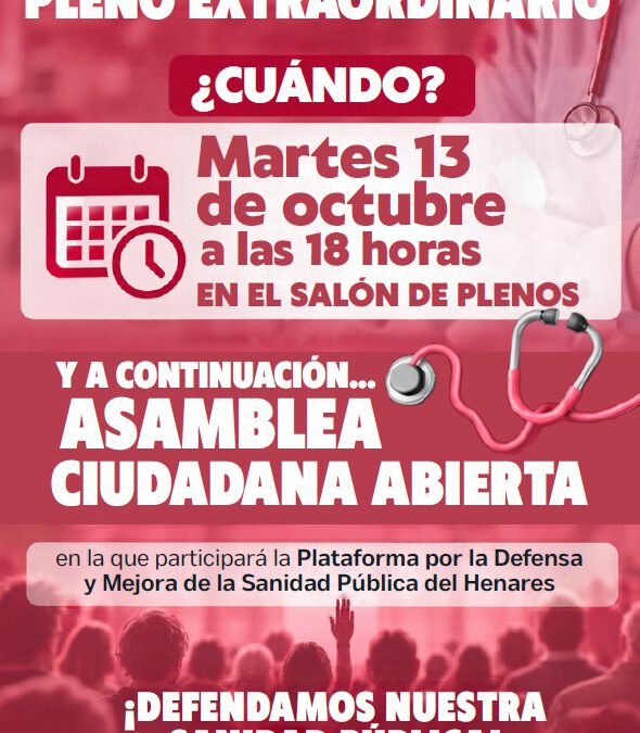 Nos vamos al Pleno.