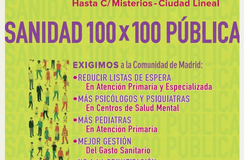 Ciudad Lineal x la Sanidad 100% Pública