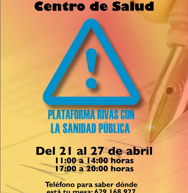 Recogida de firmas en Rivas