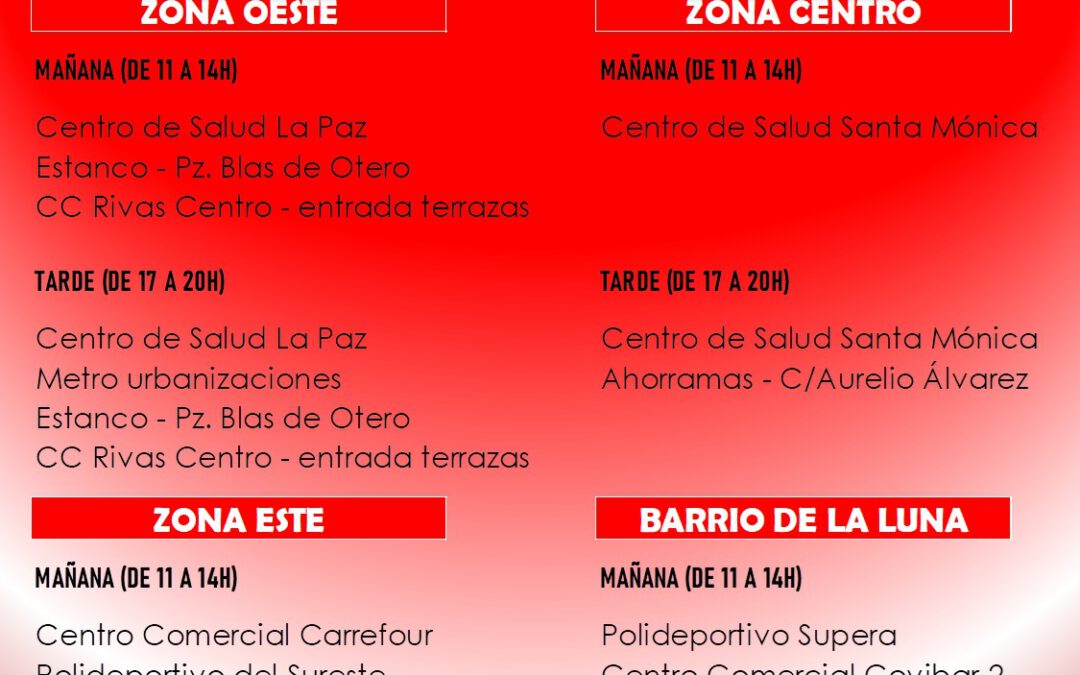 2 día de recogida de firmas en Rivas