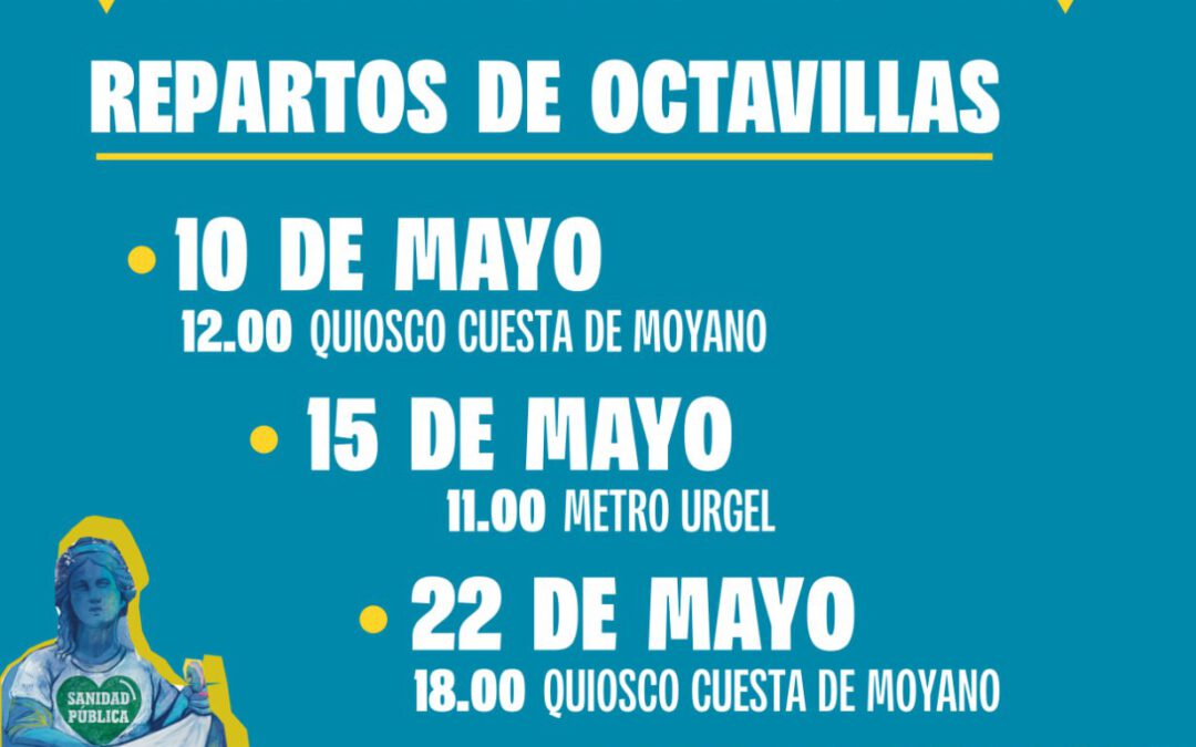 Reparto de octavilla VVBP