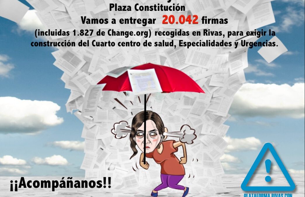 Entrega de firmas en Rivas