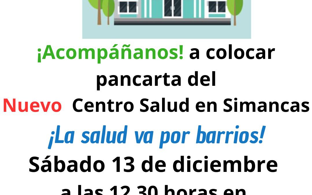 Estrenamos pancarta para exigir el C.S. en Simancas.